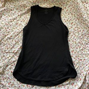 Black merino wool tunic